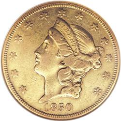 1850-O $20 XF40 NGC. Most remaining 1859-O double eagl