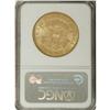 Image 4 : 1854 $20 Large Date MS60 NGC. Two different date sizes