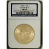 Image 3 : 1861 $20 MS62 NGC. Ex: S.S. Republic. Gold coins did n
