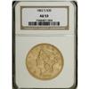 Image 3 : 1862-S $20 AU53 NGC. Highly lustrous surfaces with pal