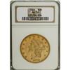 Image 1 : 1865 $20 AU50 NGC. Portions of three date digits are m