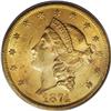 Image 1 : 1874-S $20 MS61 PCGS. A second Uncirculated example of