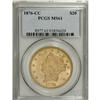 Image 3 : 1876-CC $20 MS61 PCGS. A portion of the mintage of 138
