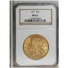 Image 1 : 1877 $20 MS62 NGC. The Type Three double eagle variety