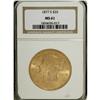 Image 1 : 1877-S $20 MS61 NGC. A common issue in the Type Three