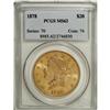 Image 1 : 1878 $20 MS62 PCGS. Richly colored in yellow and orang