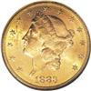 Image 1 : 1883-S $20 MS63 NGC. Most survivors of this issue are
