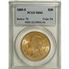 Image 1 : 1885-S $20 MS62 PCGS. Well-defined with powerful luste