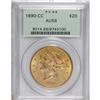 Image 1 : 1890-CC $20 AU58 PCGS. Very close to Mint State, but t