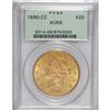 Image 1 : 1890-CC $20 AU58 PCGS. Essentially Mint State, but a m
