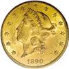 Image 1 : 1890-CC $20 MS60 PCGS. As with many other Liberty doub