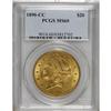 Image 4 : 1890-CC $20 MS60 PCGS. As with many other Liberty doub