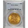 Image 3 : 1891-S $20 MS64 PCGS. Despite a relatively high mintag