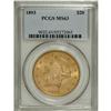 Image 1 : 1893 $20 MS63 PCGS. Sharply struck with subtle reddish