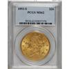 Image 1 : 1893-S $20 MS62 PCGS. This shimmering and solidly stru