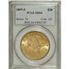 Image 3 : 1897-S $20 MS64 PCGS. Booming luster and luminous oliv