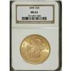 Image 1 : 1898 $20 MS63 NGC. The mintage of 170,300 pieces is fa