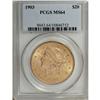 Image 1 : 1903 $20 MS64 PCGS. Fully struck and highly lustrous,