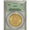 Image 1 : 1904 $20 MS64 PCGS. Original orange toning and asserti