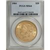 Image 1 : 1904 $20 MS64 PCGS. This charming green-gold double ea