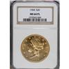 Image 1 : 1904 $20 MS64 Prooflike NGC. The most common Liberty H