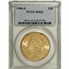 Image 1 : 1906-S $20 MS63 PCGS. The Philadelphia and Denver Mint