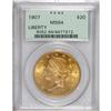 Image 1 : 1907 $20 MS64 PCGS. Well struck with rich coruscant lu