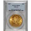Image 1 : 1907 $20 MS64 PCGS. Well struck with bright luster, ri