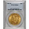 Image 1 : 1907-D $20 MS64 PCGS. Of the two Liberty double eagle