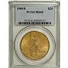 Image 3 : 1909/8 $20 MS63 PCGS. Honey-gold surfaces are accented