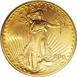1910-D $20 MS65 PCGS. The 1910-D is a well-produced is