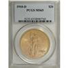 Image 3 : 1910-D $20 MS65 PCGS. A slightly hazy Gem example that
