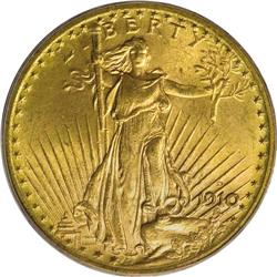 1910-D $20 MS65 PCGS. There are several Gem examples o