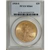 Image 1 : 1910-S $20 MS64 PCGS. Sweeping luster brightens this l