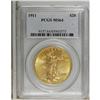 Image 4 : 1911 $20 MS64 PCGS. 1911 dated Saint-Gaudens double ea