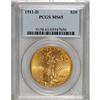 Image 1 : 1911-D $20 MS65 PCGS. FS-501, formerly FS-1911.5. The