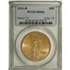 Image 3 : 1911-D $20 MS66 PCGS. Glowing luster radiates from pea