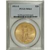 Image 1 : 1911-S $20 MS64 PCGS. This Choice piece has a sharp st