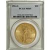 Image 1 : 1914-S $20 MS65 PCGS. Light peach-gold toning graces t