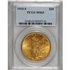 Image 1 : 1915-S $20 MS65 PCGS. This intensely lustrous Gem is s