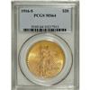 Image 1 : 1916-S $20 MS64 PCGS. A flashy orange-gold example wit