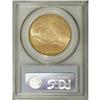 Image 2 : 1916-S $20 MS65 PCGS. A yellow-gold twenty that has dy
