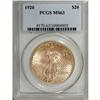 Image 1 : 1920 $20 MS63 PCGS. Bright luster bathes this moderate
