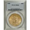 Image 1 : 1920 $20 MS63 PCGS. A luminous and well struck represe