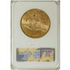 Image 2 : 1922 $20 MS62 NGC. The pale orange-gold colored surfac