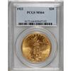 Image 1 : 1922 $20 MS64 PCGS. Well struck with only slight weakn