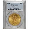 Image 1 : 1924 $20 MS65 PCGS. This is a frosty Gem with boldly d