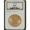 Image 1 : 1924 $20 MS66 NGC. Boldly struck with soft luster and