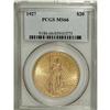 Image 1 : 1927 $20 MS66 PCGS. A shining apricot-gold representat