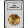 Image 1 : 1927 $20 MS66 NGC. Ebullient luster and lovely orange